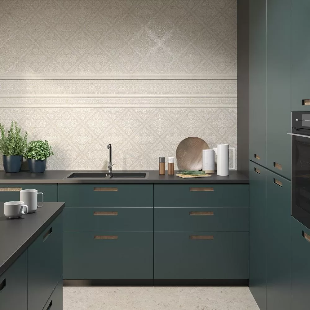 T025/11207 Декор Карму Мозаичный Бежевый Матовый 75х15 - фото 7