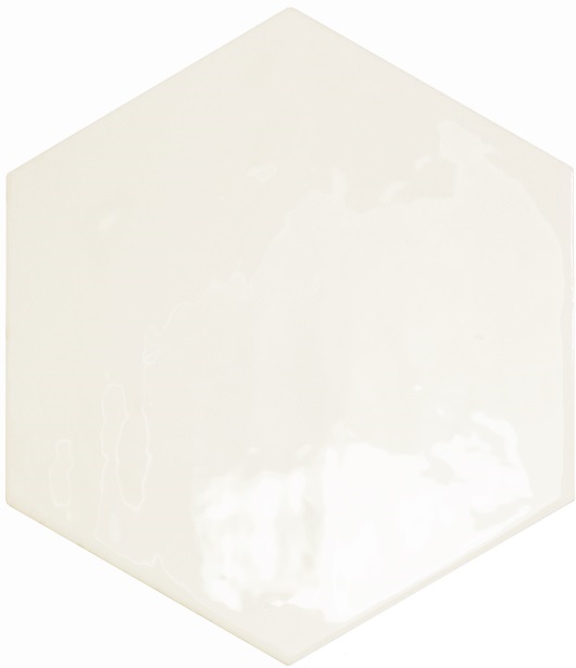 130058 На стену Spark Hex White Glossy 15x17.3