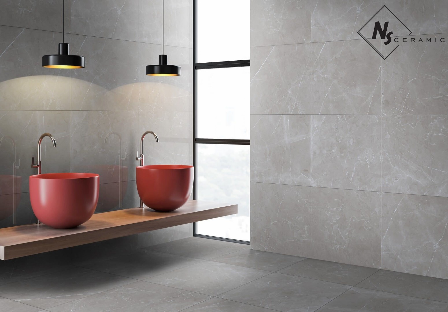 NSC8045 На пол Porcelain Tile 8045 Серый матовый 80x80 - фото 35