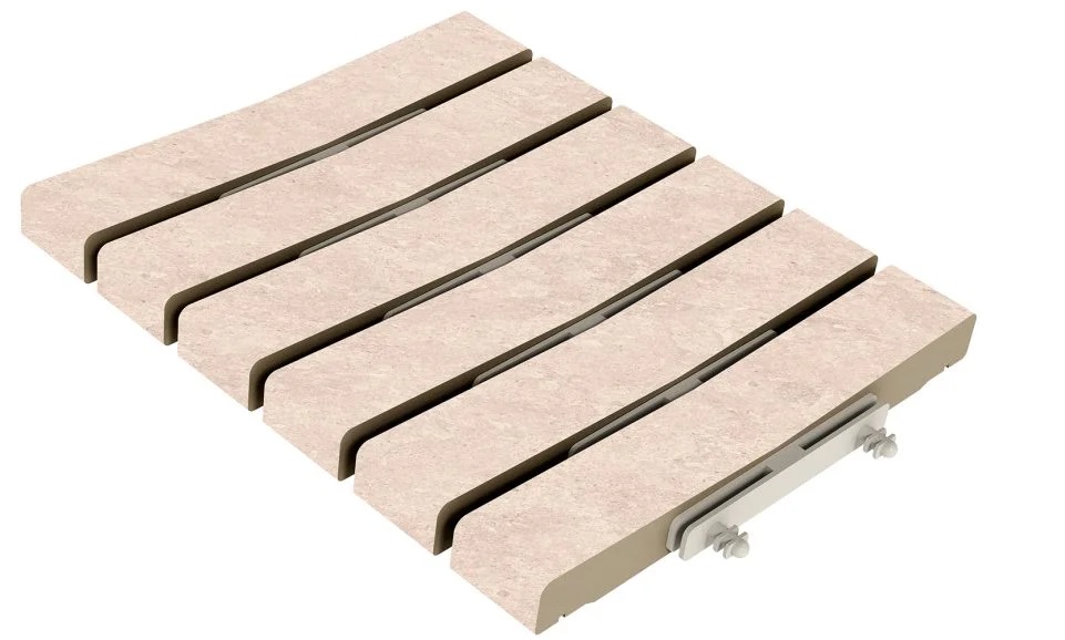 На пол Stone Решетка перелива 548 Sand R11/C 245х300х30