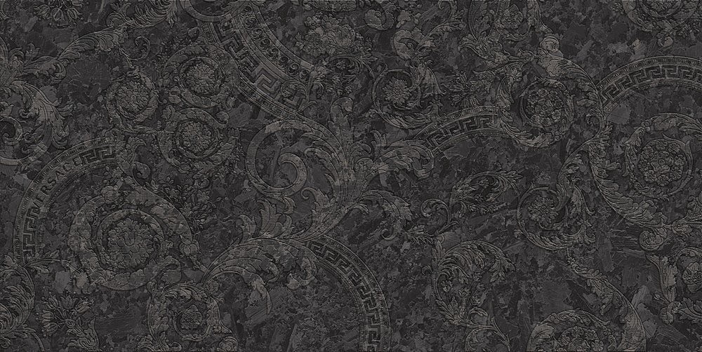 47370A На пол Meteorite Megabarocco Nero Lap R 60x120