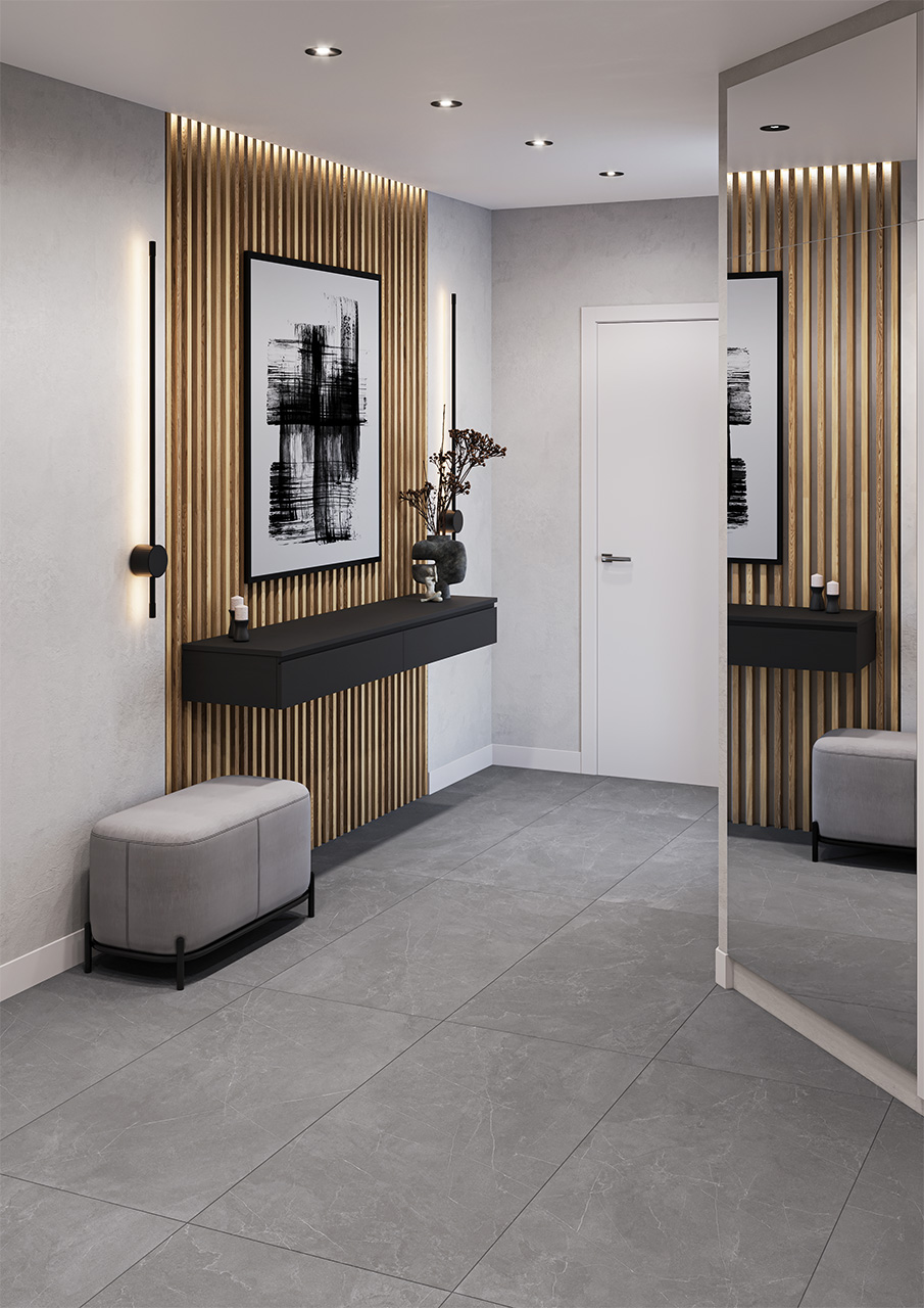 На пол Rizzi Slate Bianco Matt 60x120 - фото 5