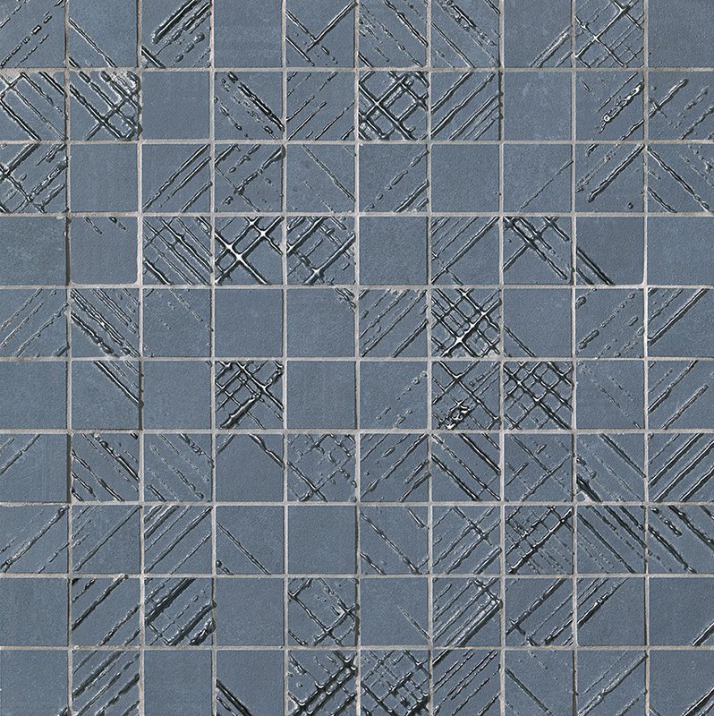 fOY0 На стену Bloom Metal Blue Silver Mosaico 30.5x30.5