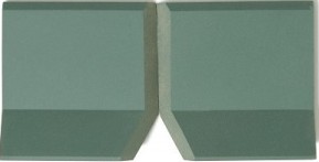Плинтус Метлахская плитка 100TI0VEF Angle Int. DARK GREEN VEF 10x10