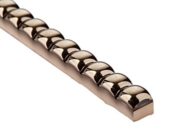 ББ 56  Бордюр Бусинка Платина 1х25 - фото 2