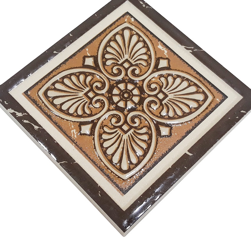 ВК 102 Декоративная вставка Керамические вставки Карфаген 7х7 - фото 2