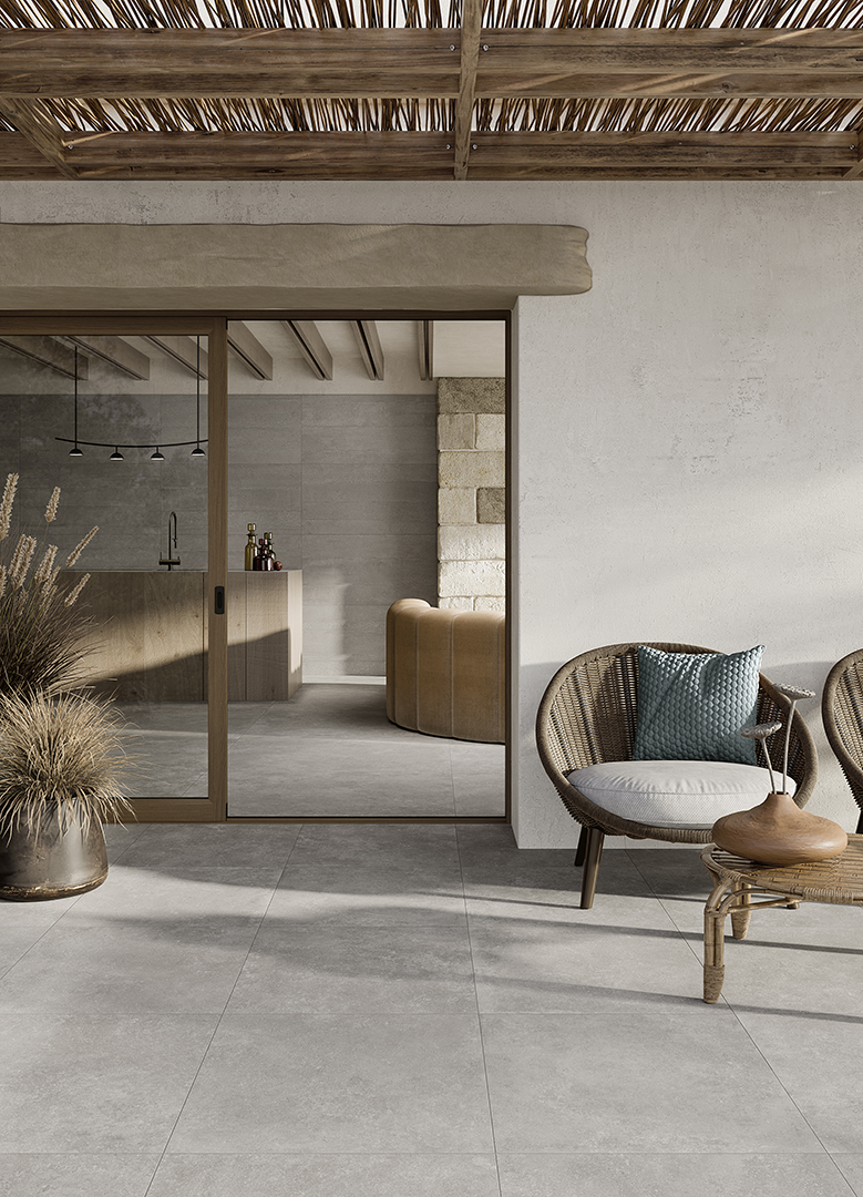 P012205 На пол Yourself Light Grey Bubble Rett 60x120 - фото 15