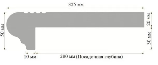 4142 Ступень Бетонная Плитка Угловая 414 Песочный 32.5x32.5 - фото 2