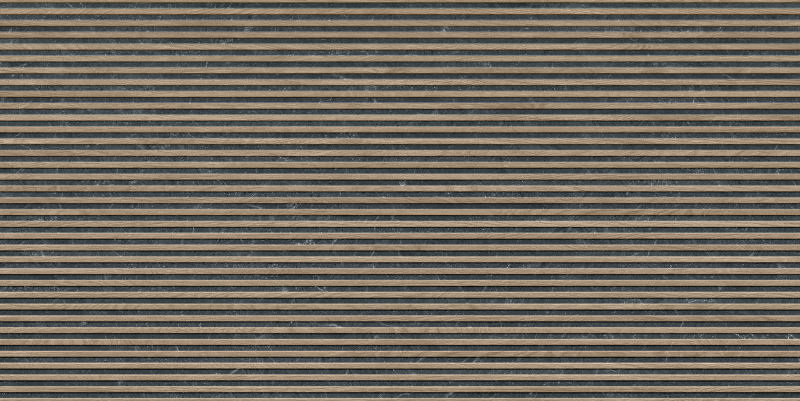 На стену Bari Slat Black Matt 60x120