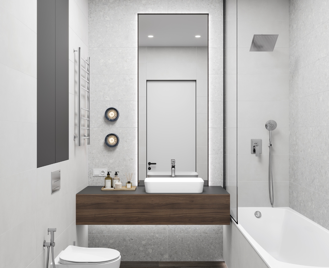 LP3090B0071R На стену Chippo Grey матовый обрезной 30x89.5 - фото 11