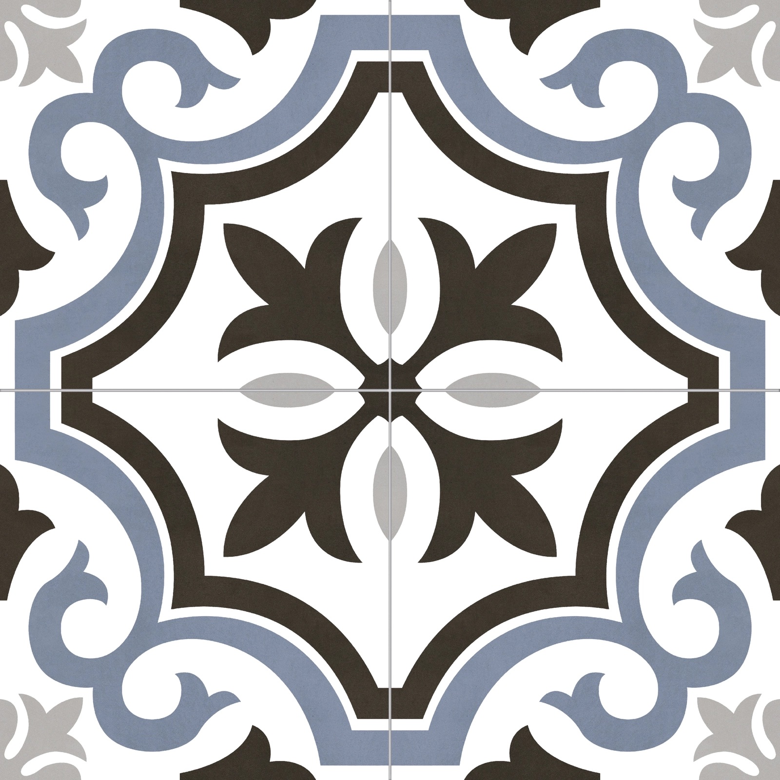 На пол Dublin Pre-Cut Blue Matt 45x45