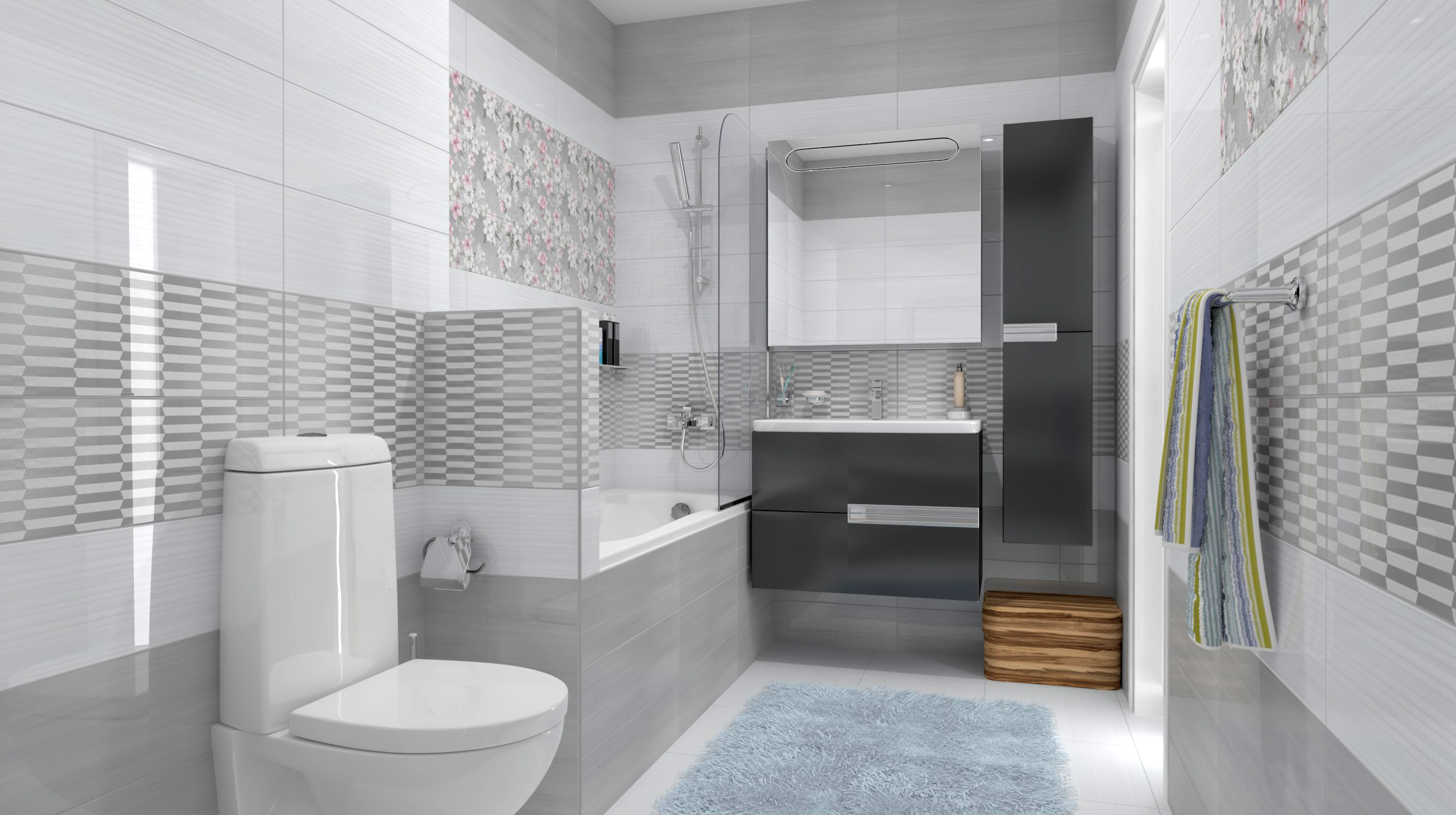 IA2O091 Декор Issa Серая 19.8x59.8 - фото 3