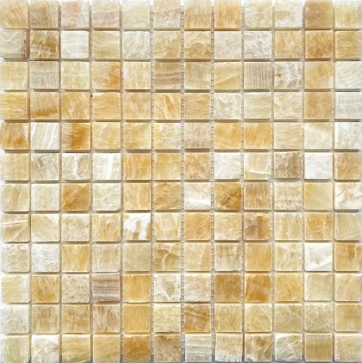 На стену Каменная PIX306 Мозаика из оникса 23x23 305х305x8