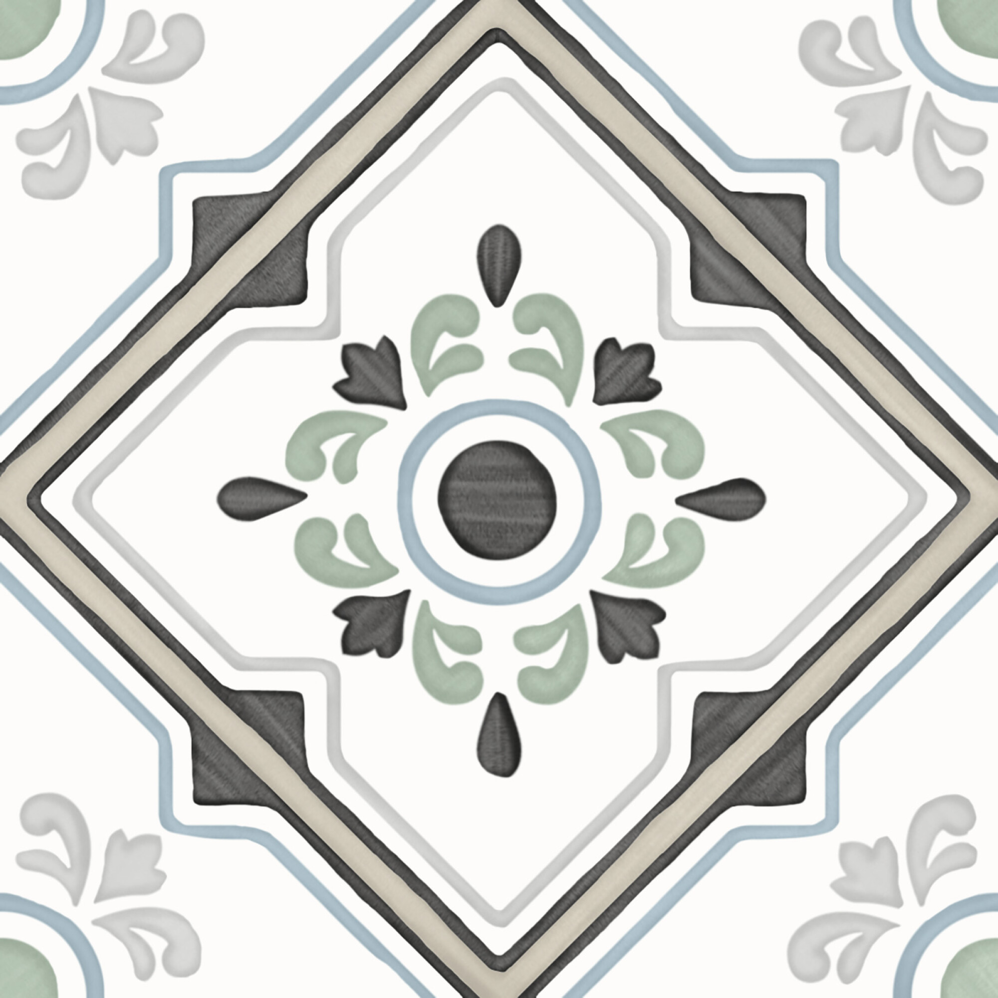 3356231082 На пол Tanger Sand Bloom 12.3x12.3 - фото 3