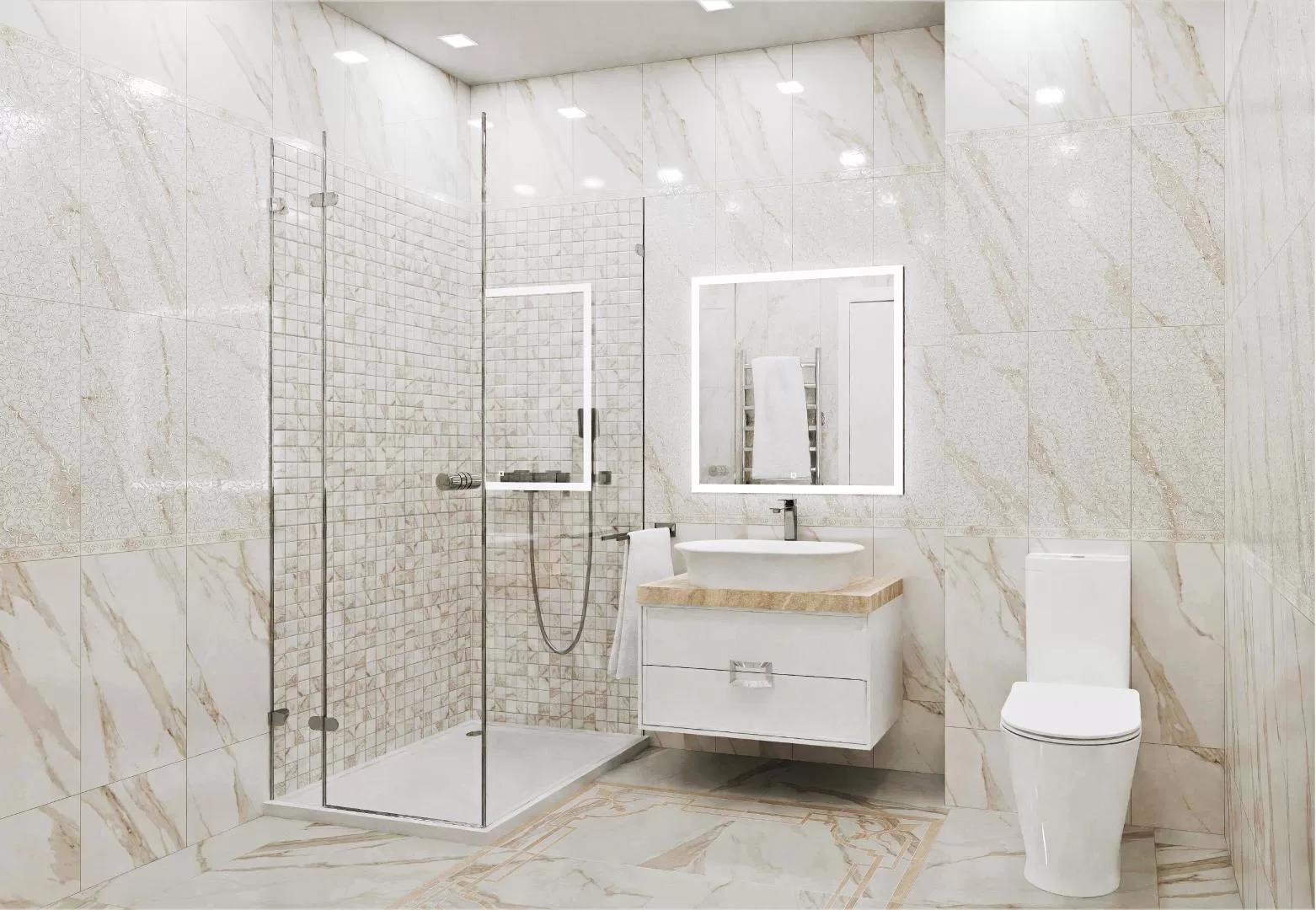 ID122T Бордюр Карелли Наборный 60x15.5 9мм - фото 6