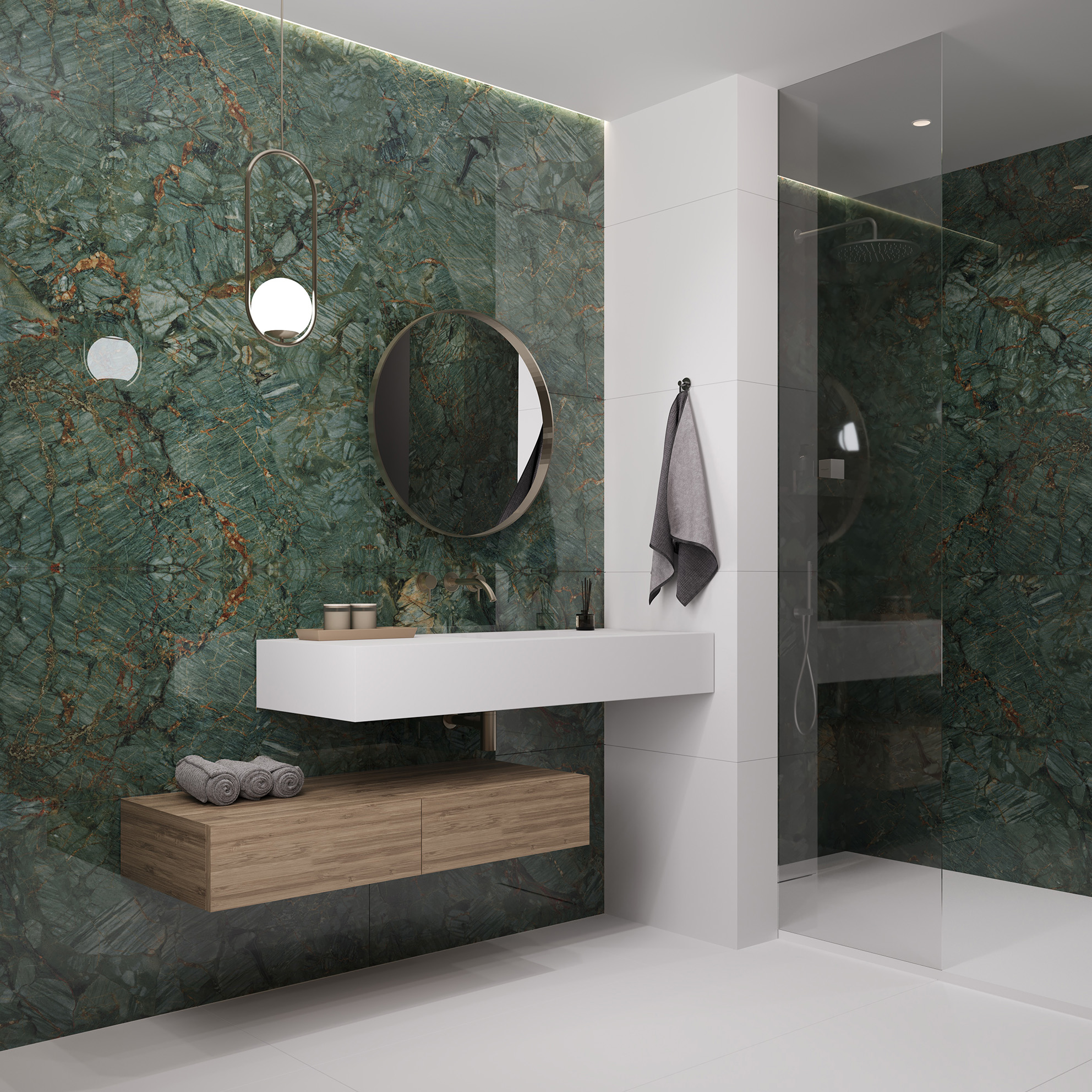 На пол Palacio  Diamond Grain Jade High Gloss 60x120 - фото 24