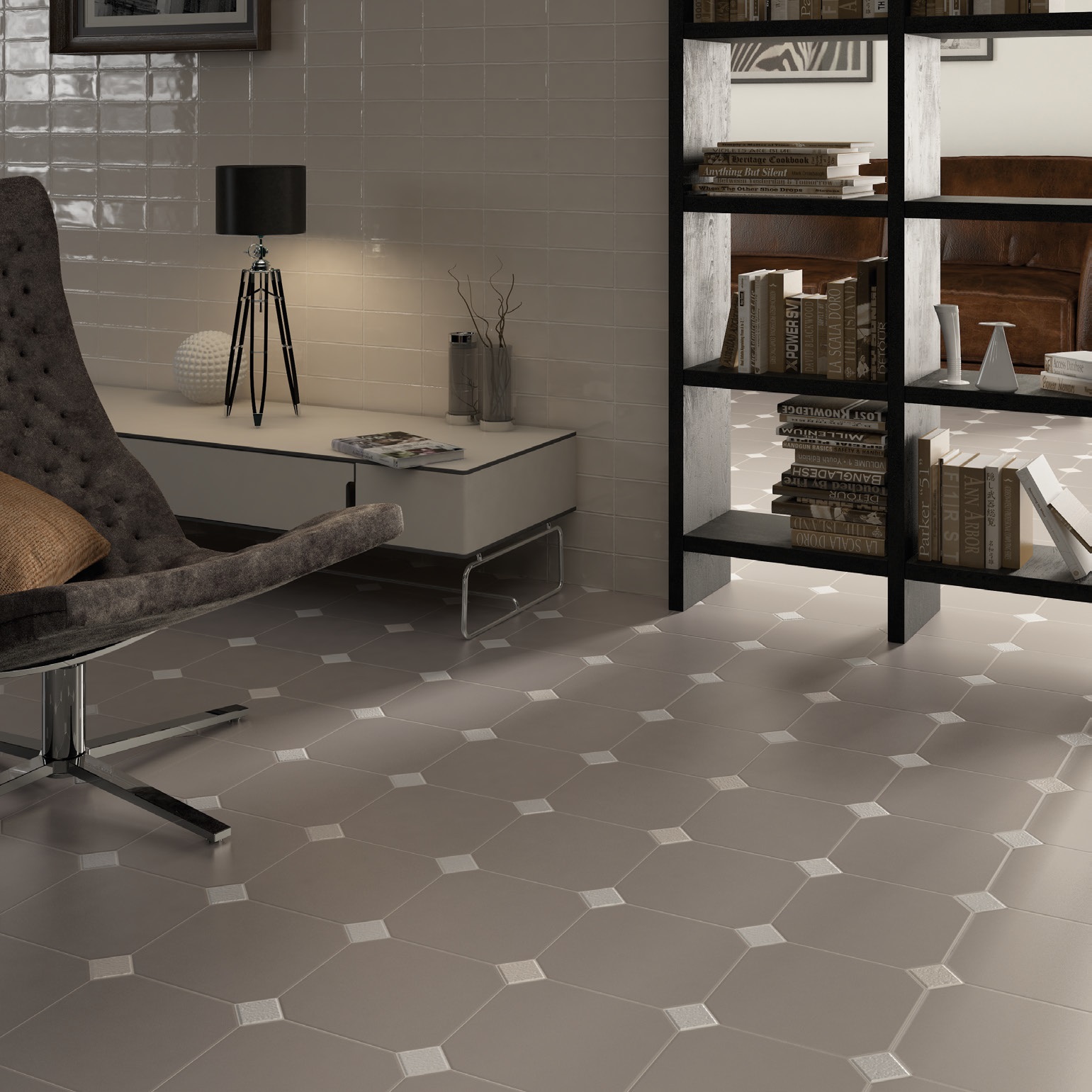 20555 На пол Octagon Gris Mate 20x20 - фото 4