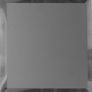 КЗГм1-15 Настенная Зеркальная плитка Квадратная графитовая матовая с фацетом 10 мм 15x15