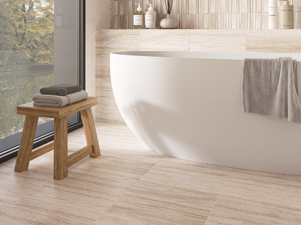 010100001563 На стену Треви Бежевый низ 04 25x40 - фото 11