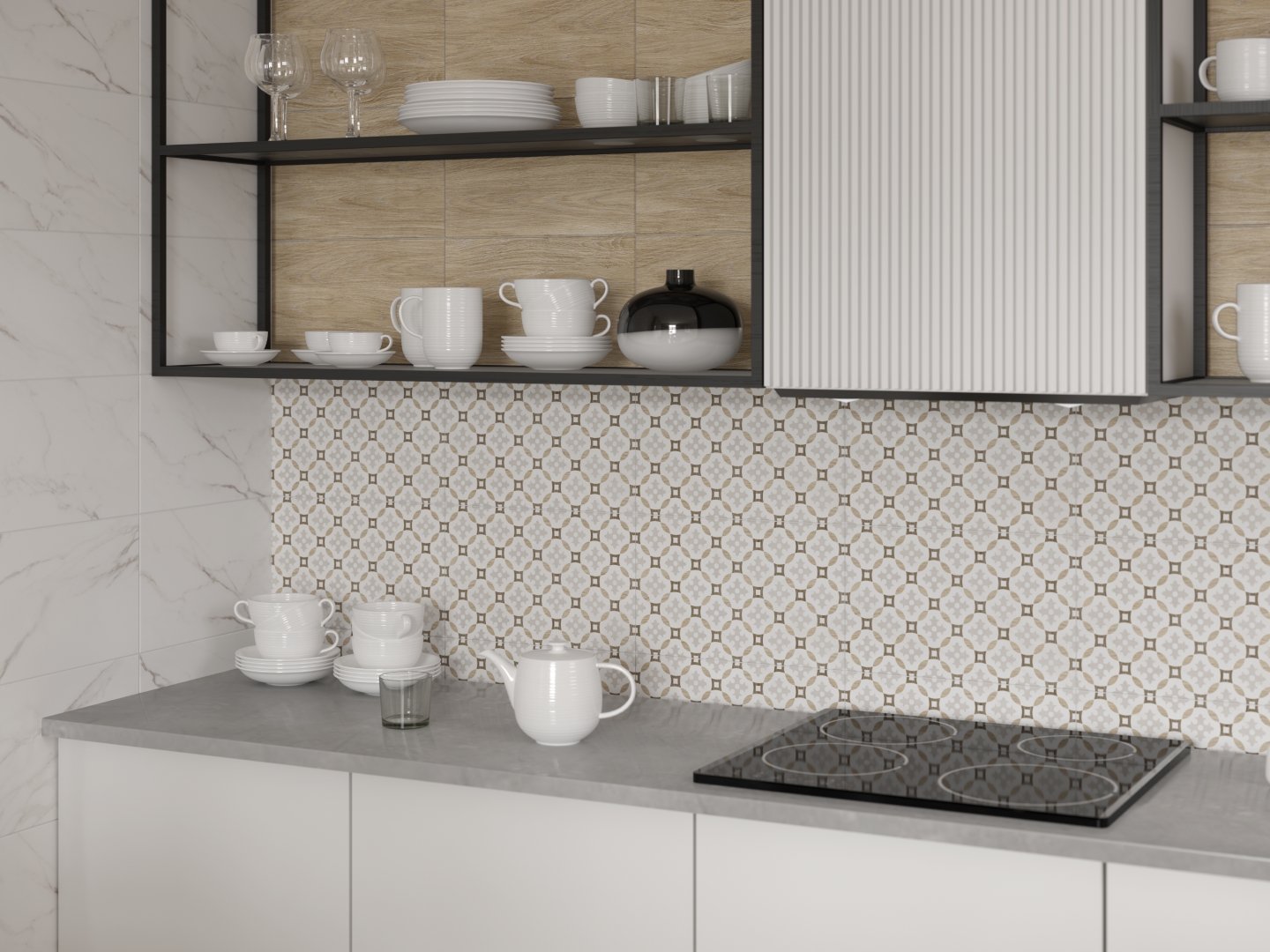 010400001363 На пол Микс Бежевый 01 400х400х7 - фото 6