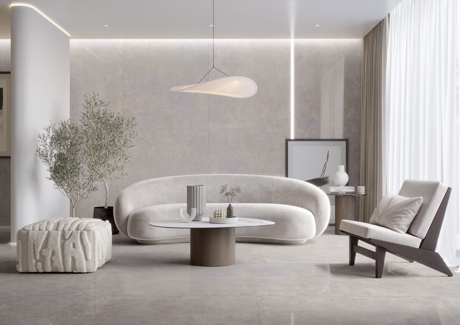 На пол Textural Anthracite Silky Cristal 59.7x119.7 - фото 6