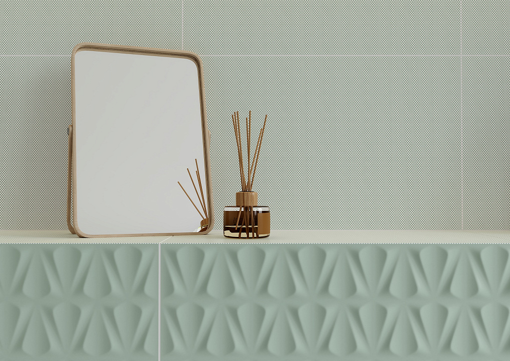 010100001196 На стену Конфетти Зеленый верх 01 25х40 - фото 4