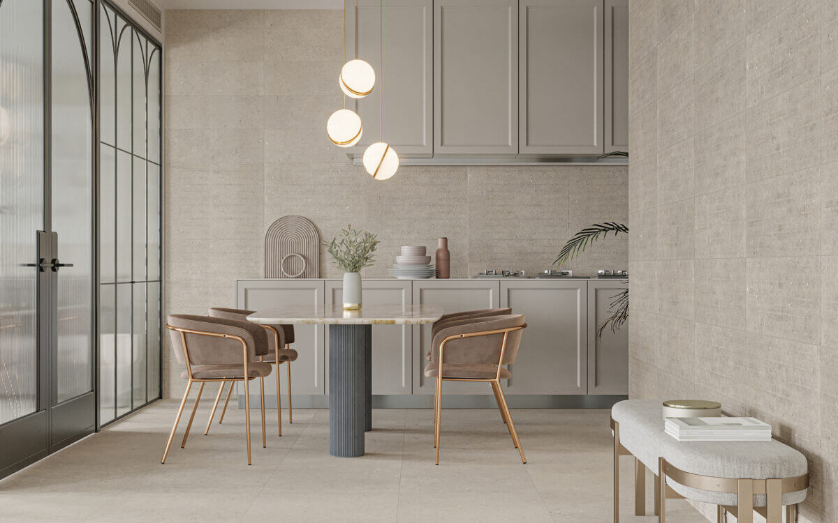 На пол Cement Stone Dark Grey Lapp 60x120 - фото 21