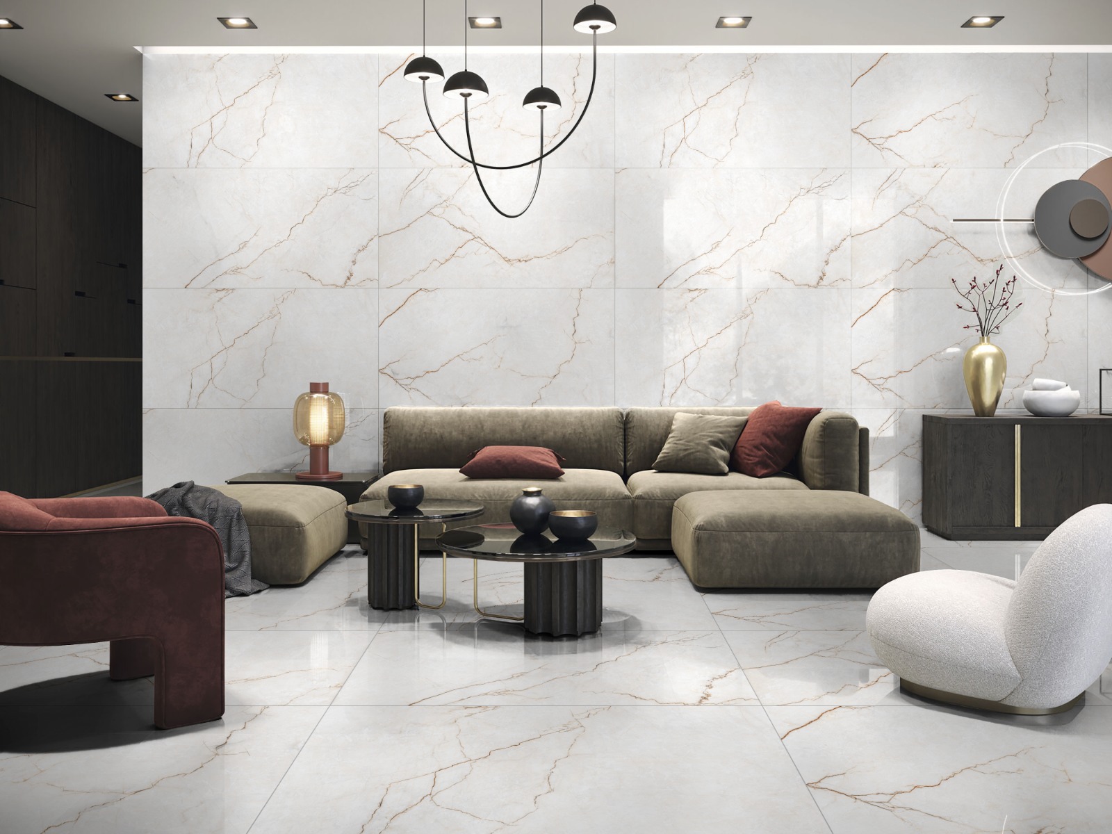 На пол Slim GVT Lapino White Carving Rectificado 60x120x0.7 - фото 6