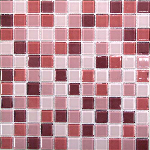 Plum mix 4*25*25 300*300 Напольная Керамическая мозаика Plum mix