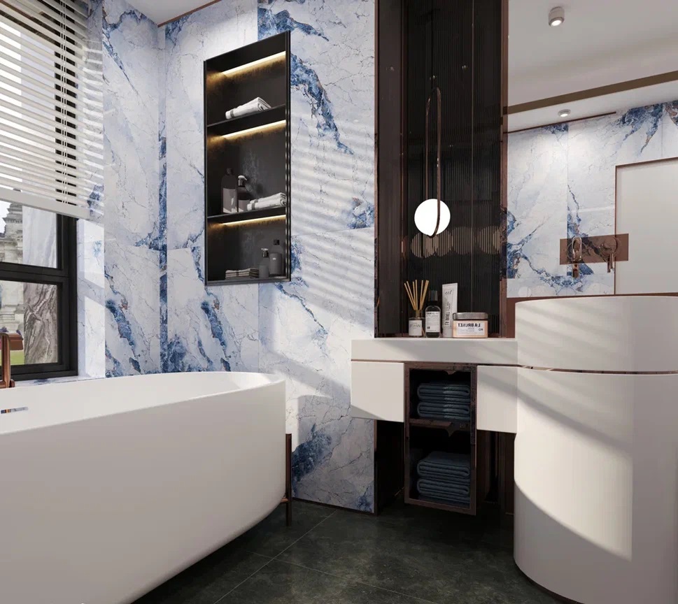 NTT9121P  На пол Bright And Shiny Calacatta Light Grey 60x120 - фото 29