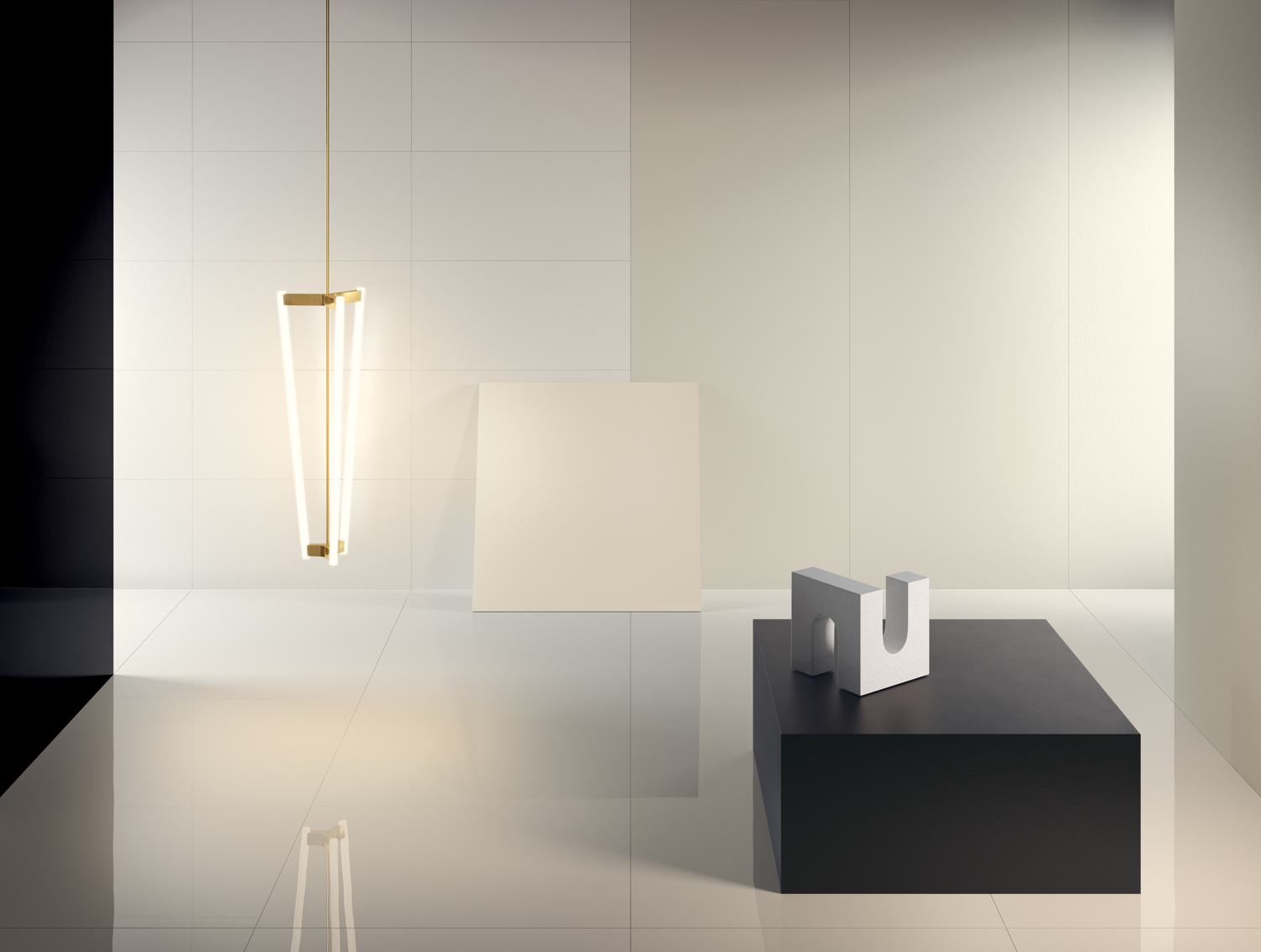 На стену Black-White Superwhite Smooth 100x100 - фото 18