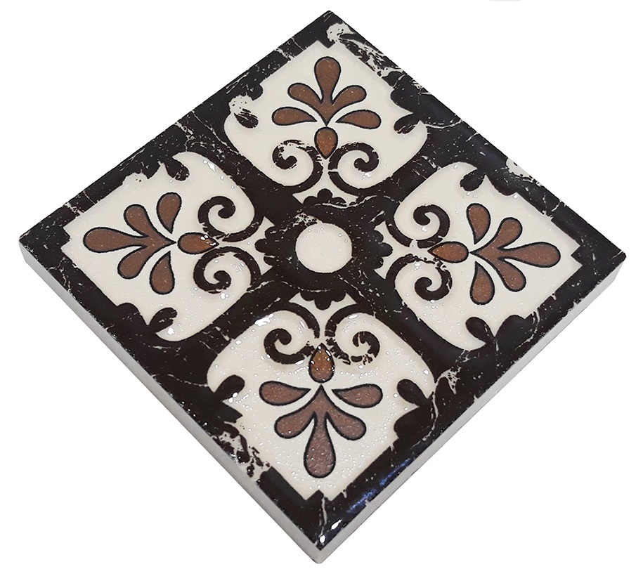 ВК 13 Декоративная вставка Керамические вставки Мадрид 6х6 - фото 2