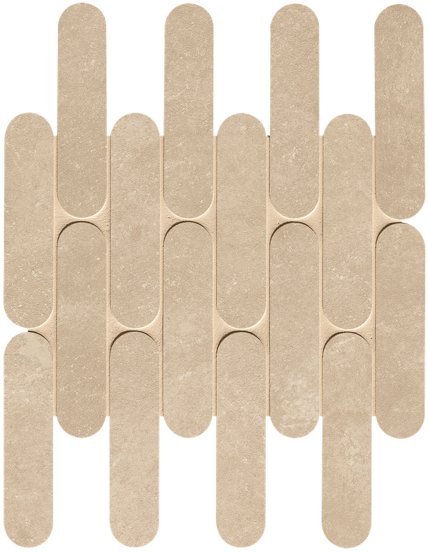 fRM7 Настенная Nobu Beige Curve Mosaico Matt 29x29.5