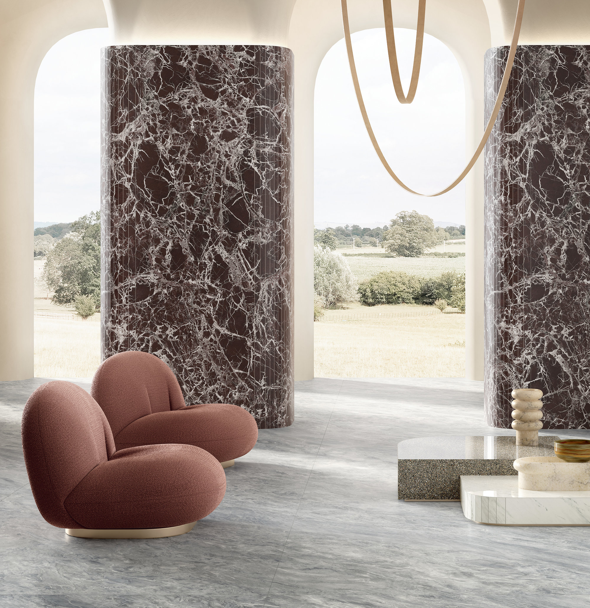 MMF33861530 На пол Maximum Marmi Opal White Feel 300х150 - фото 23