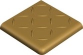 Ступень Метлахская плитка 1002B0RJAU 2BR RELIEF YELLOW JAU 10x10