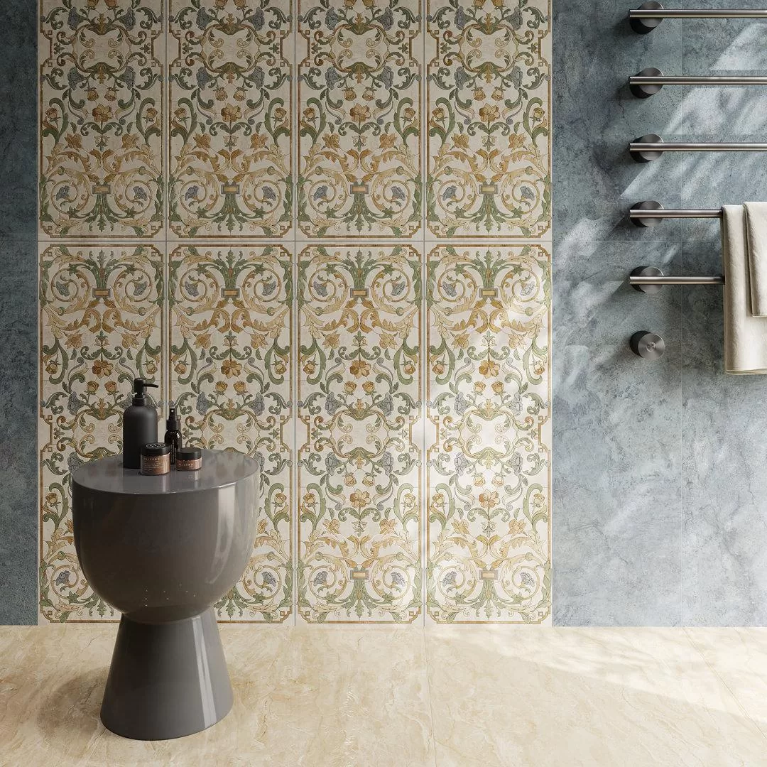 MM13121T Декор Эвора Мозаичный бежевый глянцевый 32x30x0.9 - фото 4