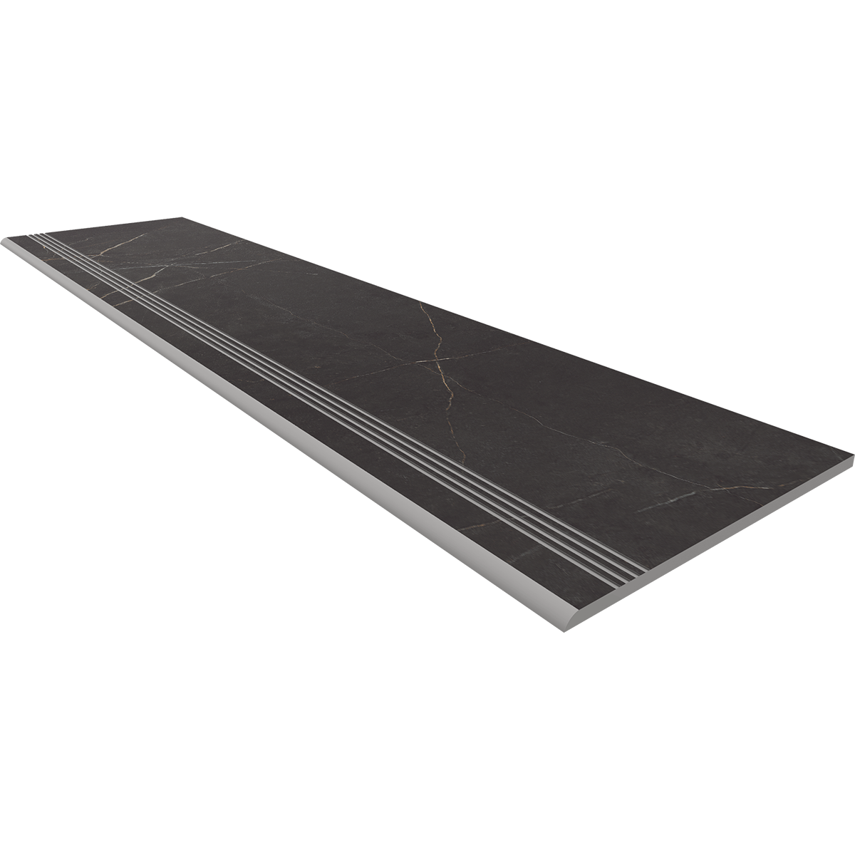 Steptrade/NL04_NS/30x120x9 Ступень Nolana NL04 Черный Неполированный с насечками 30x120x9