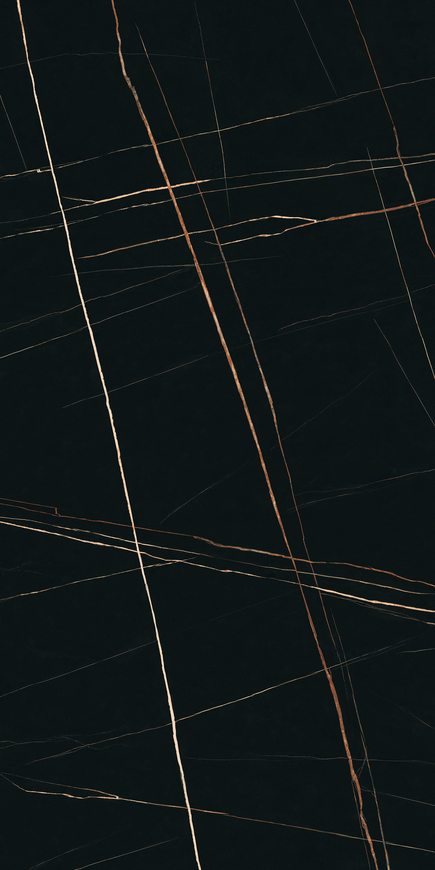 На пол Laurent Black Gold Matt Спеченный камень 1200x2400x6