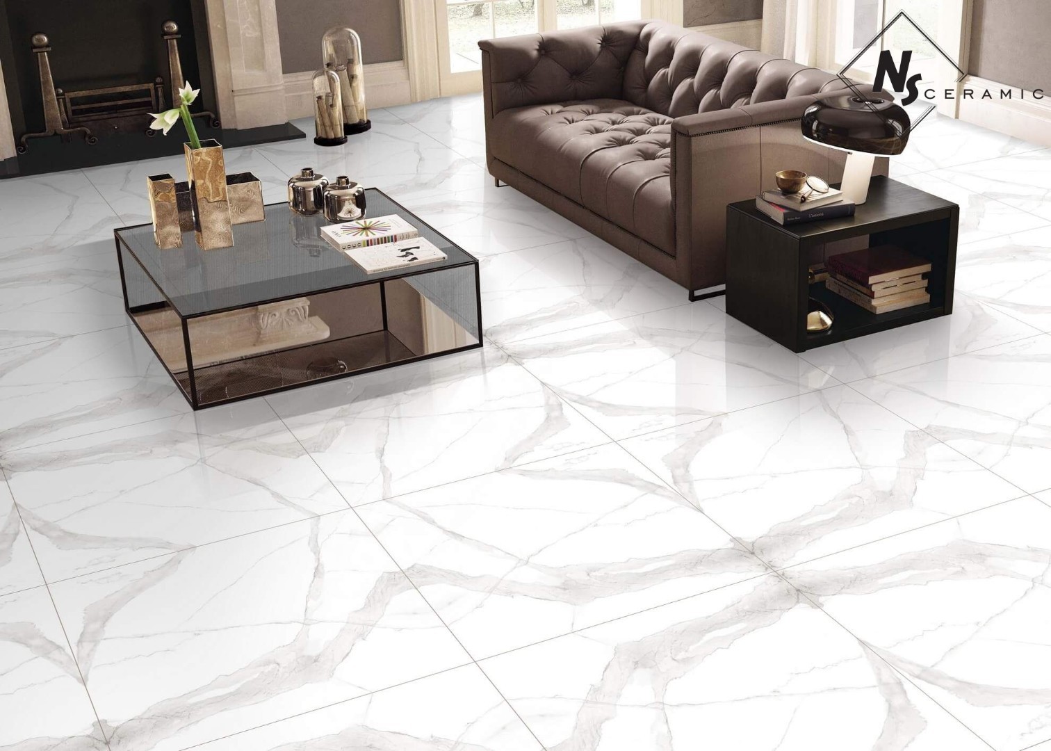 NSC8045 На пол Porcelain Tile 8045 Серый матовый 80x80 - фото 29