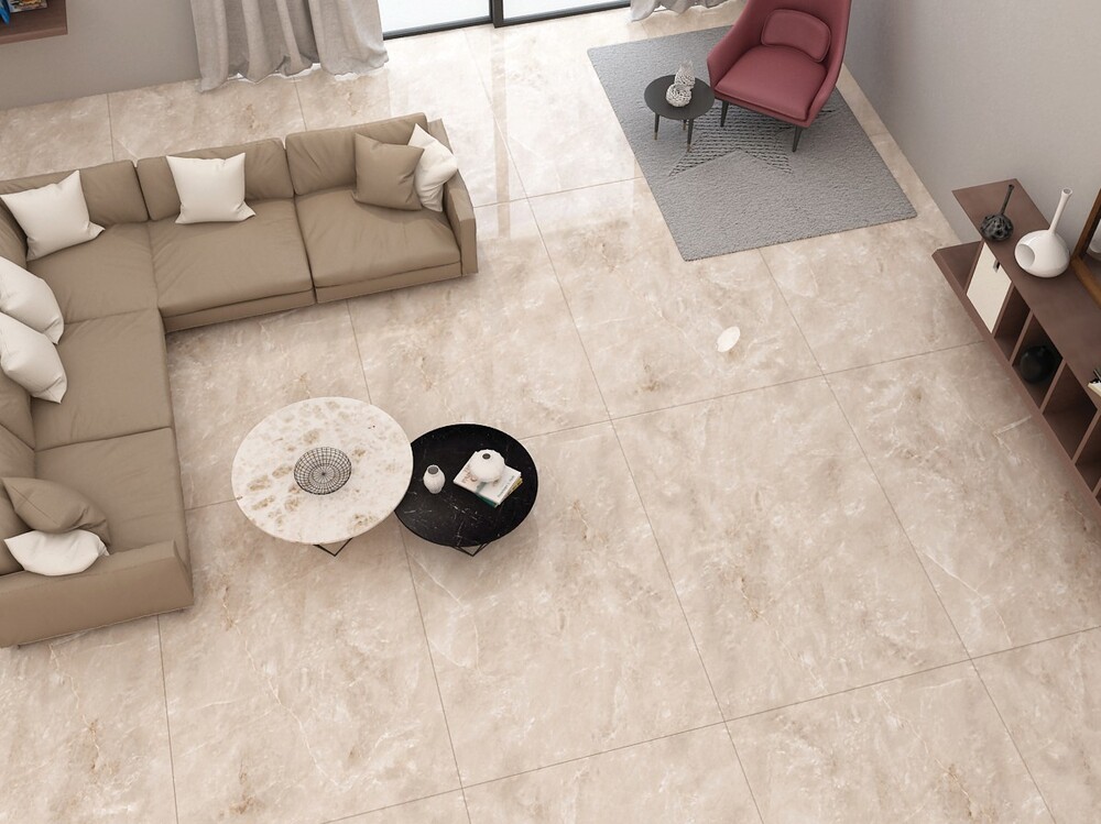 На пол Grand Slabs Ariana Beige High Glossy 120х120 - фото 9