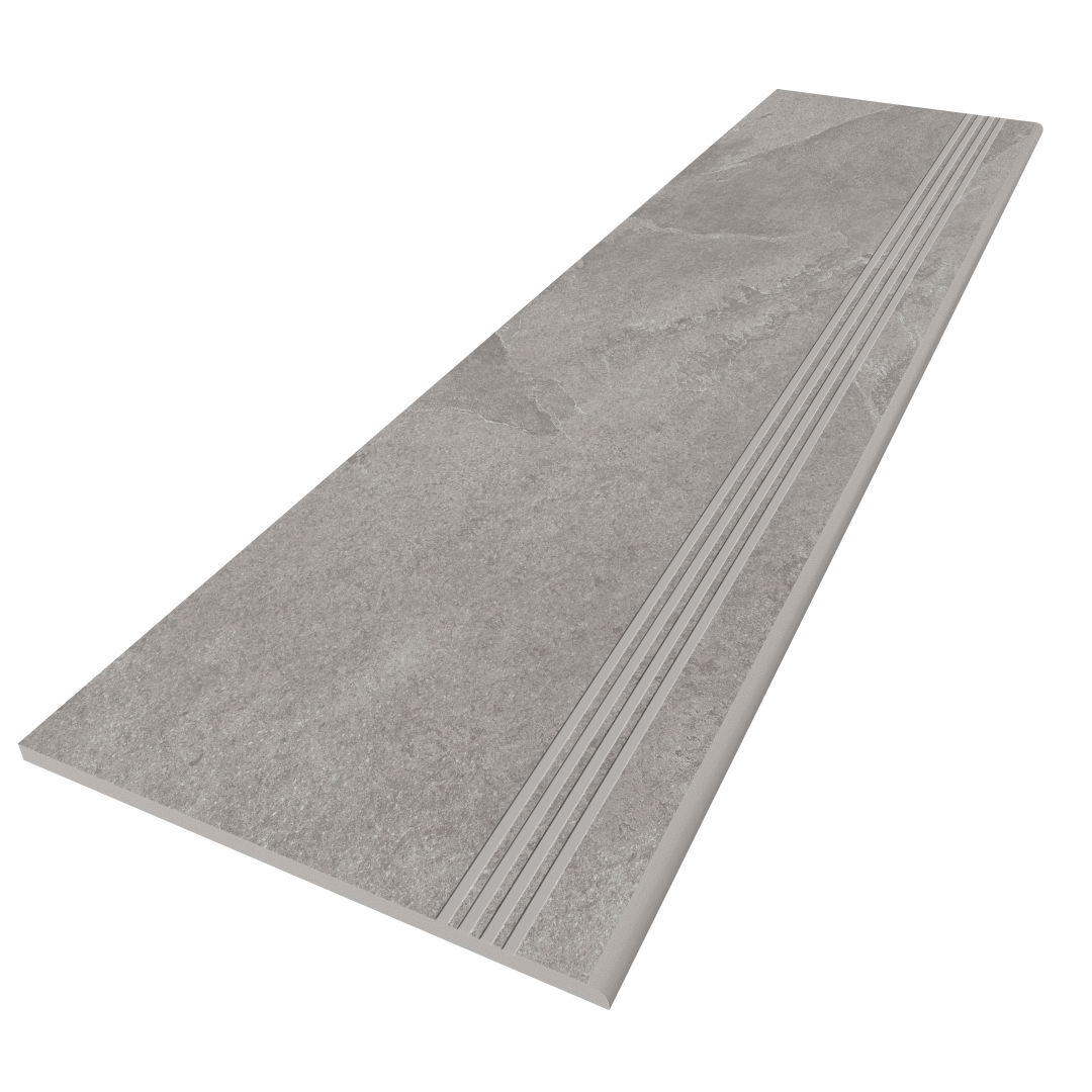 Steptrade/TE02_NS/30x120x10 Ступень Terra TE02 Grey 120x30 Неполированная