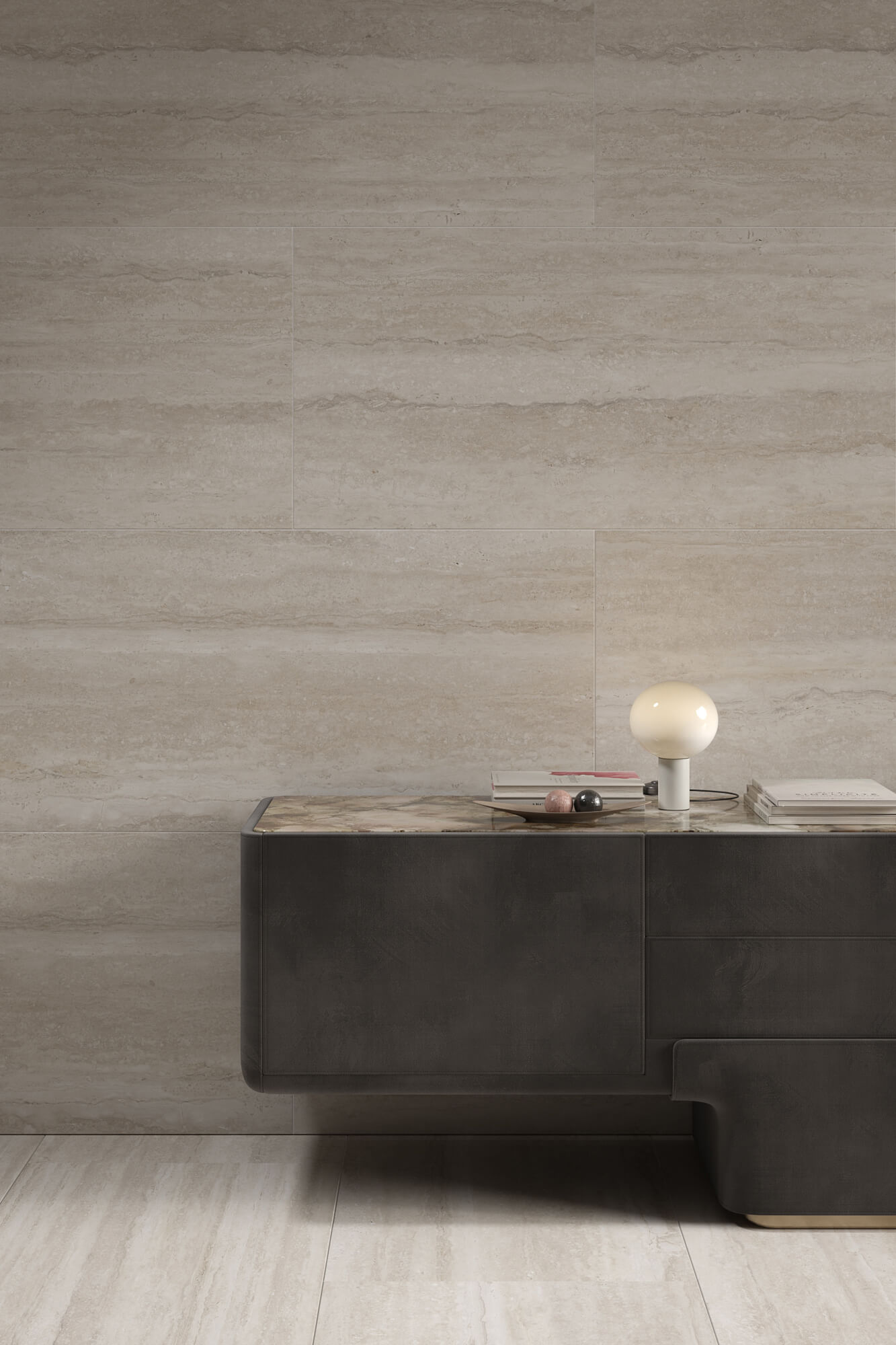 1186 На пол Stone Travertine Vein Silver Matt 120x60 - фото 38