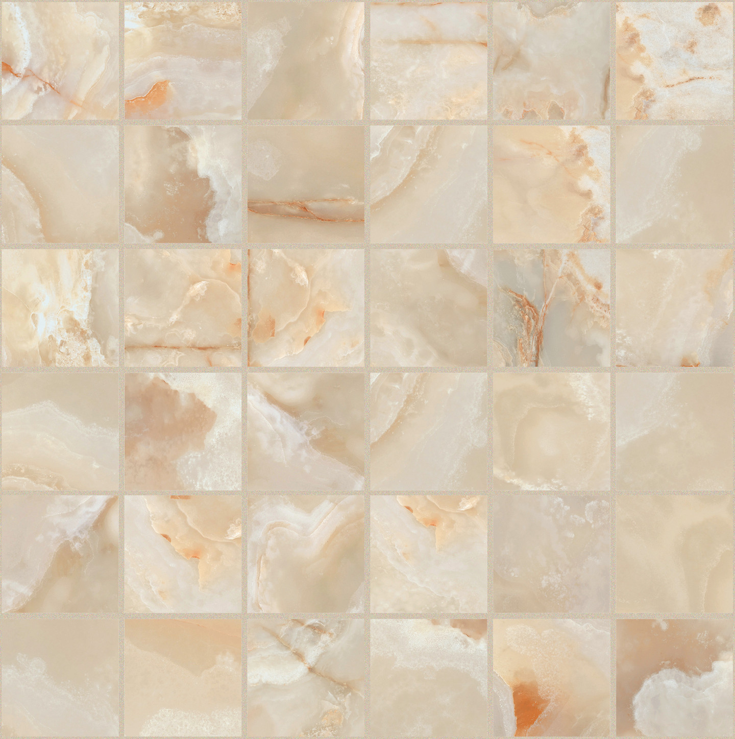 767642 На пол Onyx and More Golden Onyx Glossy Mosaico 5x5 30x30