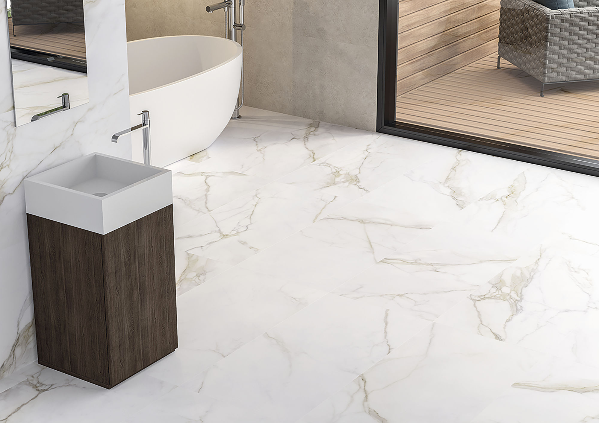 Напольный Diamond Gold Brillo rect. porcelanico 60x60 - фото 12