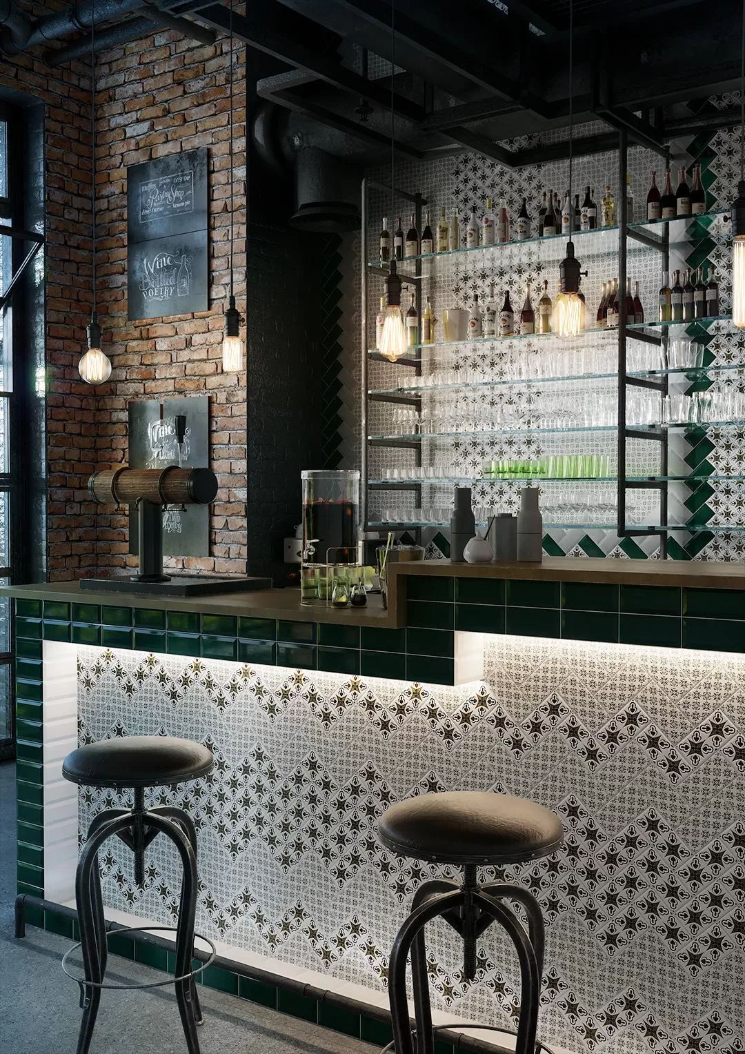 16057  На стену Клемансо Клемансо бирюзовый грань - фото 3