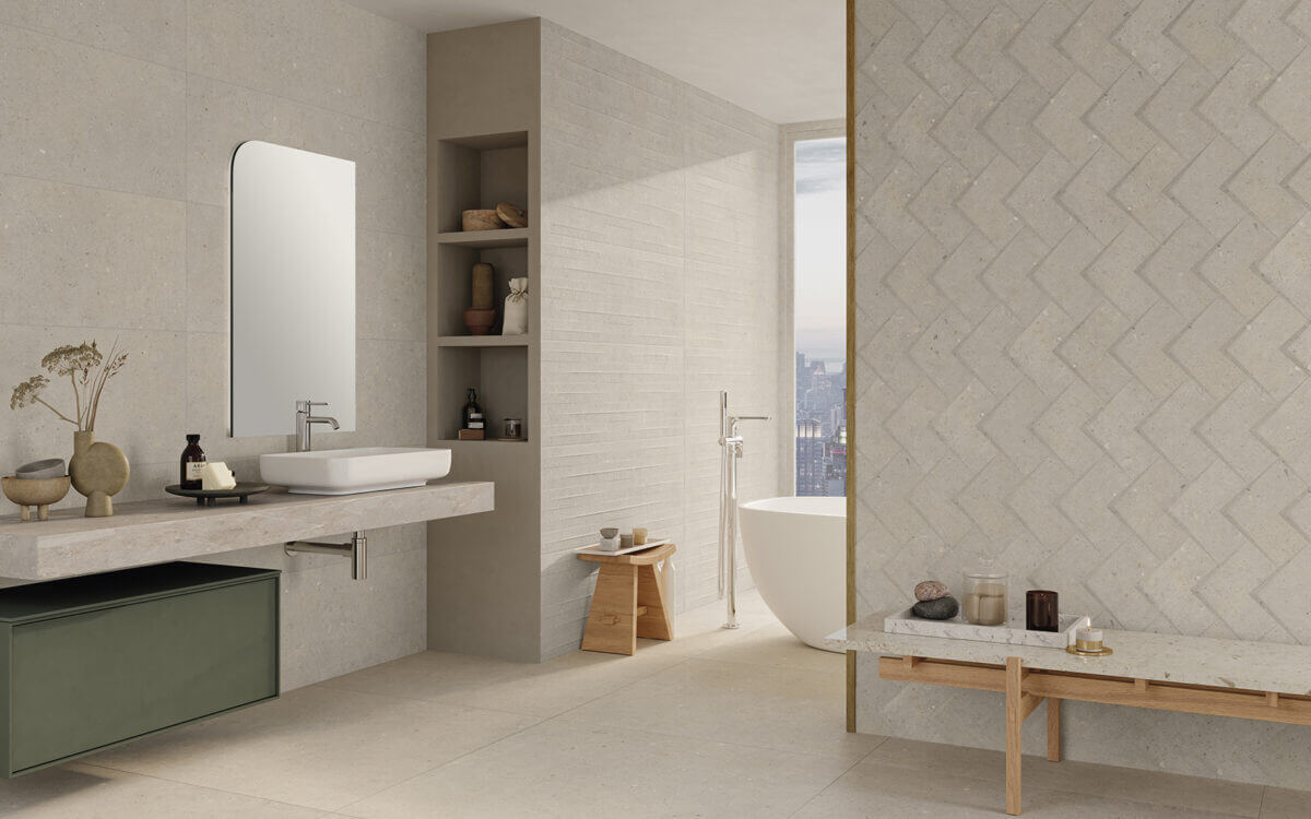 На пол Cement Stone Dark Grey Lapp 60x120 - фото 4
