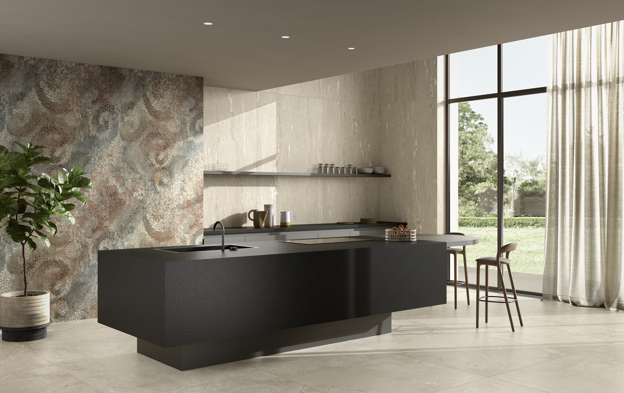 ALP003 На пол Alpine Light Grey Vein 3D Texture 60x120 - фото 4