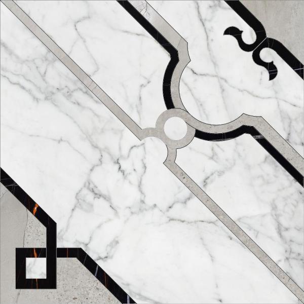 K-1000/MR/d01-cut/600x600x10 Декор Marble Trend K-1000-MR-d01-cut