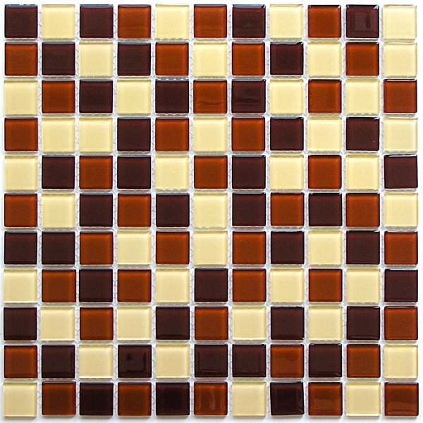 Toffee mix 4*25*25 300*300 Напольная Керамическая мозаика Toffee mix