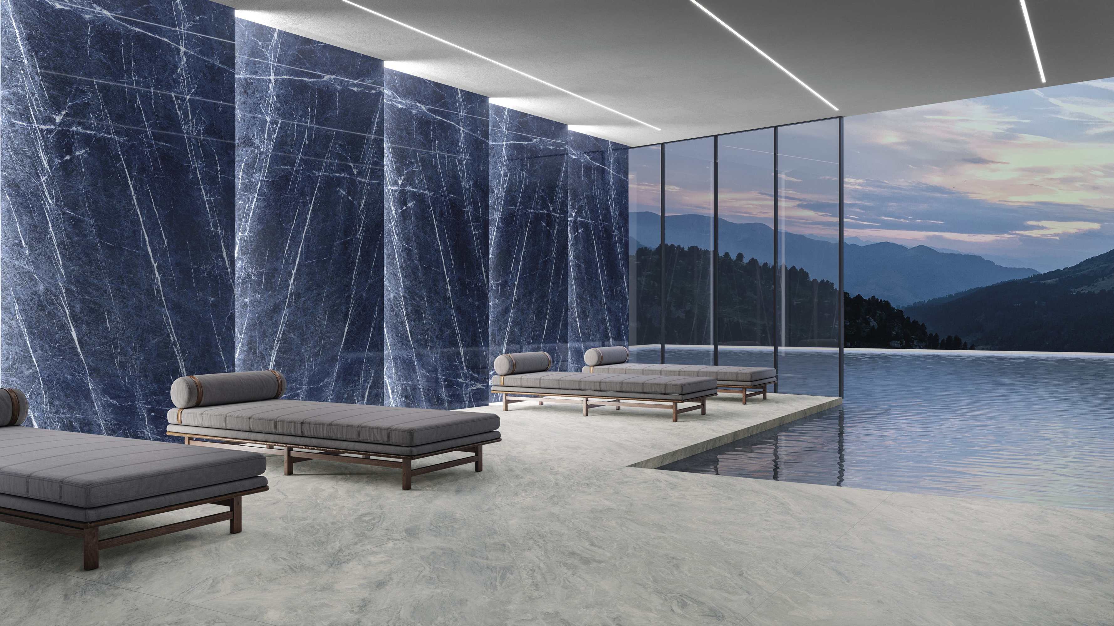 SY315338MF6 На пол Marmi Maxfine Black Marquinia Silky 150x300 - фото 25